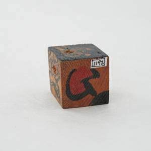 Hand Painted Wood Block by Rumiko "Rumi"  Tsuda Estate, Image 2.