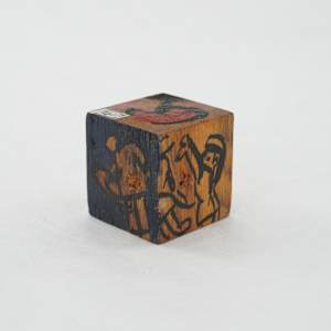 Hand Painted Wood Block by Rumiko "Rumi"  Tsuda Estate, Image 3.