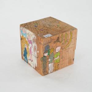 Hand Painted Wood Block by Rumiko "Rumi"  Tsuda Estate, Image 5.