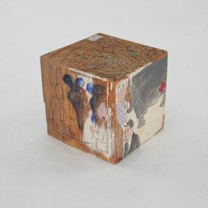 Hand Painted Wood Block by Rumiko "Rumi"  Tsuda Estate, Image 6.