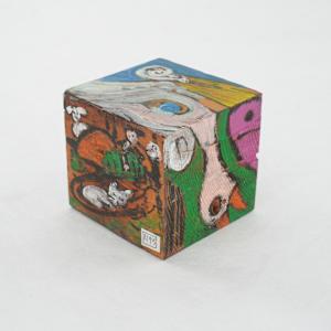 Hand Painted Wood Block by Rumiko "Rumi"  Tsuda Estate, Image 3.