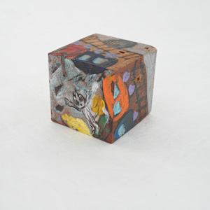 Hand Painted Wood Block by Rumiko "Rumi"  Tsuda Estate, Image 5.