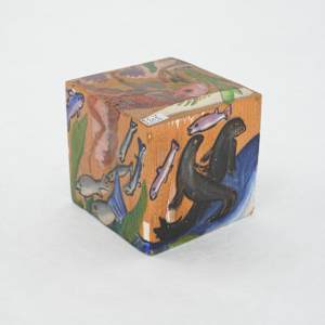Hand Painted Wood Block by Rumiko "Rumi"  Tsuda Estate, Image 10.