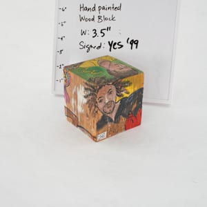 Hand Painted Wood Block by Rumiko "Rumi"  Tsuda Estate, Image 1.