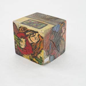 Hand Painted Wood Block by Rumiko "Rumi"  Tsuda Estate, Image 3.