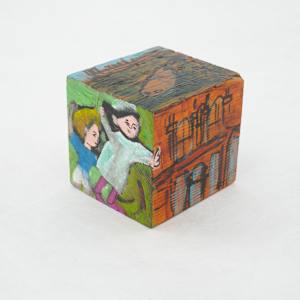 Hand Painted Wood Block by Rumiko "Rumi"  Tsuda Estate, Image 6.