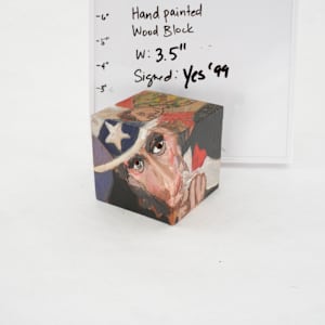 Hand Painted Wood Block by Rumiko "Rumi"  Tsuda Estate, Image 1.