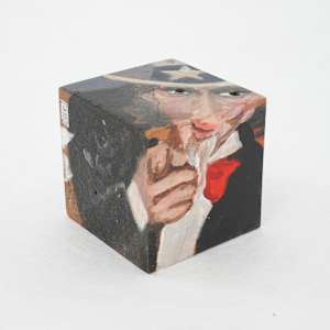 Hand Painted Wood Block by Rumiko "Rumi"  Tsuda Estate, Image 3.