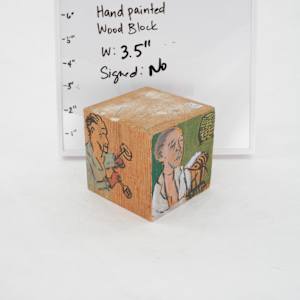 Hand Painted Wood Block by Rumiko "Rumi"  Tsuda Estate, Image 1.