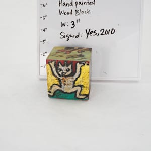 Hand Painted Wood Block by Rumiko "Rumi"  Tsuda Estate, Image 6.