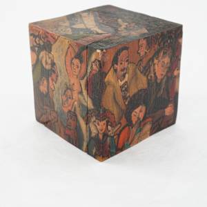 Hand Painted Wood Block - "MOMA in New York, 1998" by Rumiko "Rumi"  Tsuda Estate, Image 3.