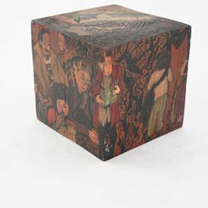 Hand Painted Wood Block - "MOMA in New York, 1998" by Rumiko "Rumi"  Tsuda Estate, Image 4.