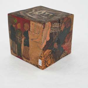 Hand Painted Wood Block - "Guggenheim Museum" by Rumiko "Rumi"  Tsuda Estate, Image 3.