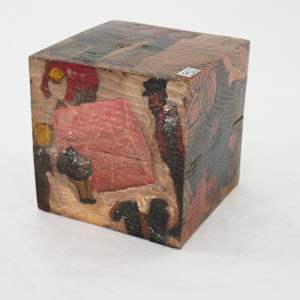 Hand Painted Wood Block - "Guggenheim Museum" by Rumiko "Rumi"  Tsuda Estate, Image 7.