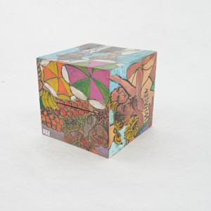 Hand Painted Wood Block by Rumiko "Rumi"  Tsuda Estate, Image 5.