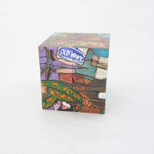 Hand Painted Wood Block by Rumiko "Rumi"  Tsuda Estate, Image 7.