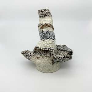 Birthday 2, Mixed Clay Vase #17-28 by Rumiko "Rumi"  Tsuda Estate, Image 3.