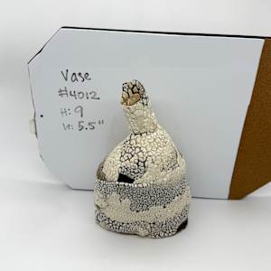 Narrow Neck Mixed Clay Vase, #17-77 by Rumiko "Rumi"  Tsuda Estate, Image 2.