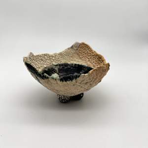Mixed Clay Bowl, Small, #17-81 by Rumiko "Rumi"  Tsuda Estate, Image 2.