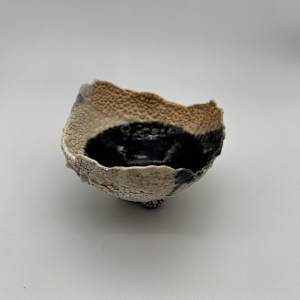 Mixed Clay Bowl, Small, #17-81 by Rumiko "Rumi"  Tsuda Estate, Image 3.