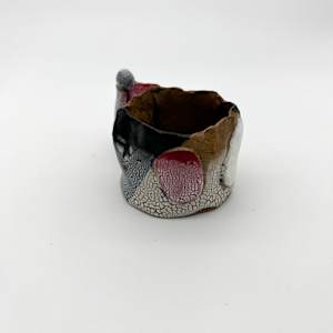 Mug Red & black,  #17-7 by Rumiko "Rumi"  Tsuda Estate, Image 9.