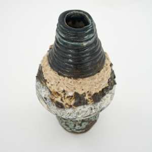 Wild Wave, Vase with Shigaraki Clay & White Porcelain by Rumiko "Rumi"  Tsuda Estate, Image 2.