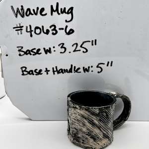 Blue Wave Mug by Rumiko "Rumi"  Tsuda Estate, Image 2.