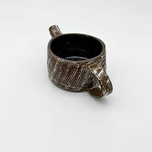 Rake Teapot | Brown ( No Top) by Rumiko "Rumi"  Tsuda Estate, Image 3.