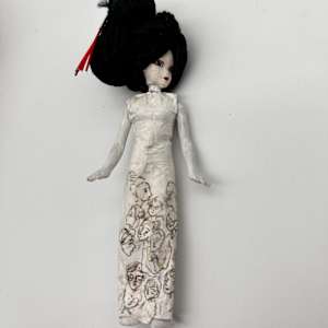 Sarcophagus, Doll & Necklace by Rumiko "Rumi"  Tsuda Estate, Image 3.
