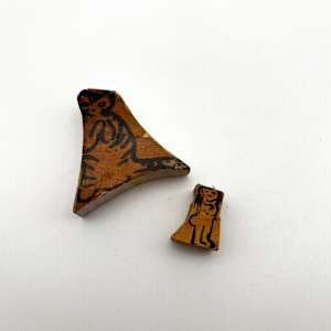 Painted Wood Block - Cat by Rumiko "Rumi"  Tsuda Estate, Image 1.