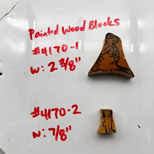 Painted Wood Block - Person by Rumiko "Rumi"  Tsuda Estate, Image 2.