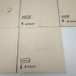 Illustrated Tile - Yellow, 4 People by Rumiko "Rumi"  Tsuda Estate, Image 3.