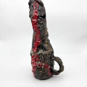 Sculptural Vase with Mug Base by Rumiko "Rumi"  Tsuda Estate, Image 3.