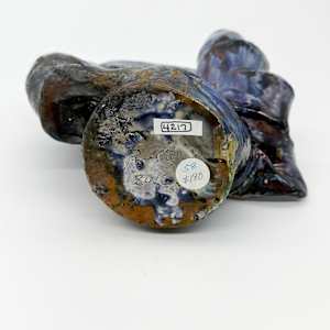 Blue Vase bamboo shaped by Rumiko "Rumi"  Tsuda Estate, Image 3.