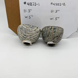 Bowl (Wave) Blue Interior & Pink Interior by Rumiko "Rumi"  Tsuda Estate, Image 3.