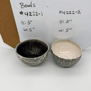 Bowl (Wave) Blue Interior & Pink Interior by Rumiko "Rumi"  Tsuda Estate, Image 4.