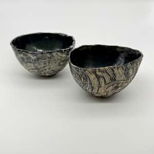 Bowl (Wave) Blue interior by Rumiko "Rumi"  Tsuda Estate, Image 3.