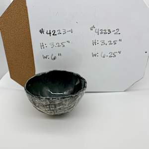 Bowl (Wave) Blue interior by Rumiko "Rumi"  Tsuda Estate, Image 5.