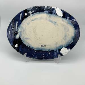 Blue Platter by Rumiko "Rumi"  Tsuda Estate, Image 3.