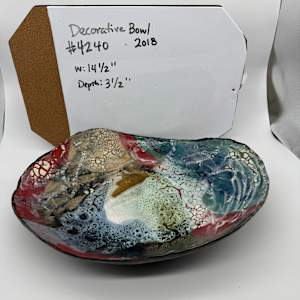 Decorative Bowl - Multi Color by Rumiko "Rumi"  Tsuda Estate, Image 3.
