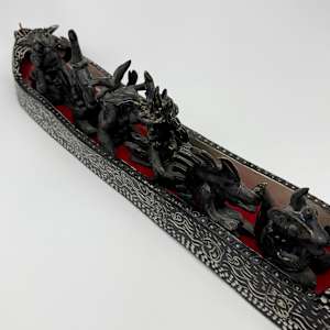 Sculpture- Ceramic Boat + 7 Figurines by Rumiko "Rumi"  Tsuda Estate, Image 2.