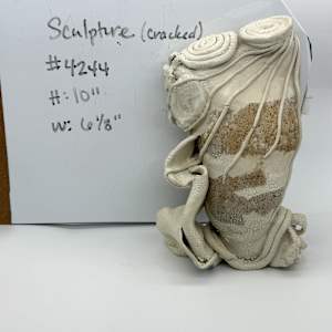 Sculpture (cracked) by Rumiko "Rumi"  Tsuda Estate, Image 3.