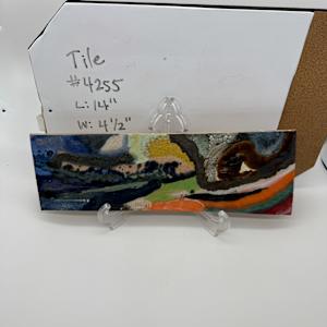 14" Tile | Color Study by Rumiko "Rumi"  Tsuda Estate, Image 1.