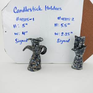 Candlestick Holder by Rumiko "Rumi"  Tsuda Estate, Image 1.