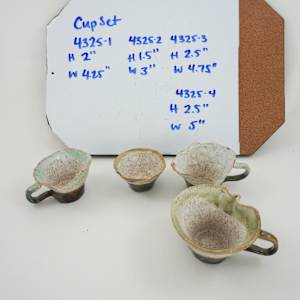 Cup Set by Rumiko "Rumi"  Tsuda Estate, Image 1.