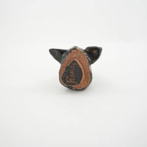 Minature Sculpture-Animal Head, Mouse Head & Teapot by Rumiko "Rumi"  Tsuda Estate, Image 2.