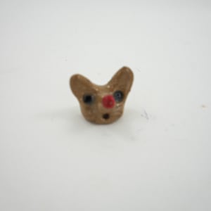 Minature Sculpture-Animal Head, Mouse Head & Teapot by Rumiko "Rumi"  Tsuda Estate, Image 5.