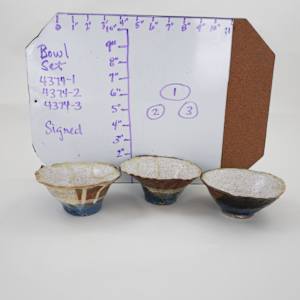 Bowl Set by Rumiko "Rumi"  Tsuda Estate, Image 1.