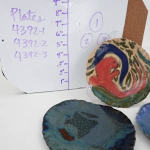 Plate Set by Rumiko "Rumi"  Tsuda Estate, Image 1.