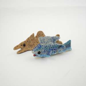 Ceramic Fish by Rumiko "Rumi"  Tsuda Estate, Image 1.